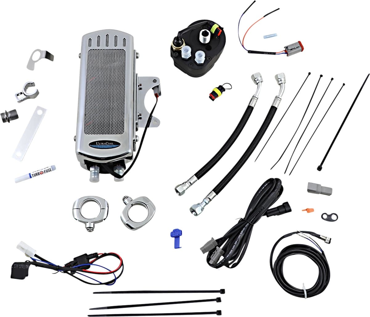 Oil Cooler Kit - Chrome - Touring/Trike
