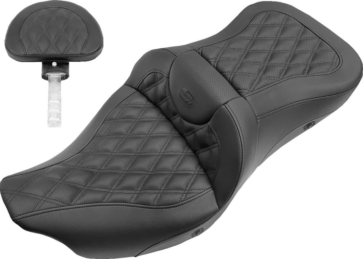Extended Reach Roadsofa™ Seat - Lattice Stitched - Backrest - Heated - FL '08-'24