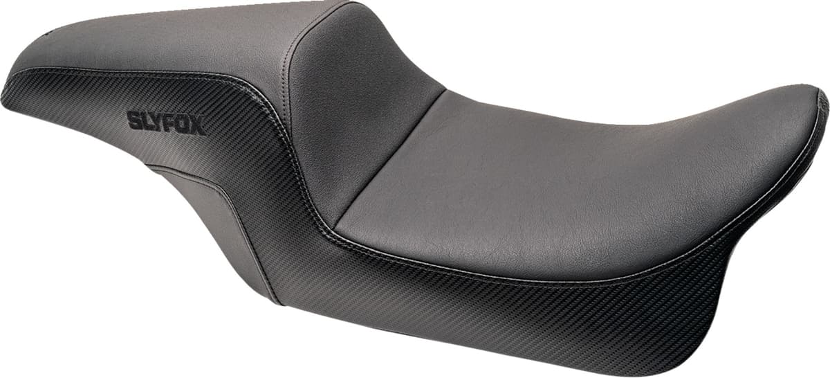 Drifter Seat - Black Logo - Smooth Vinyl - Carbon Fiber - FL '08-'23