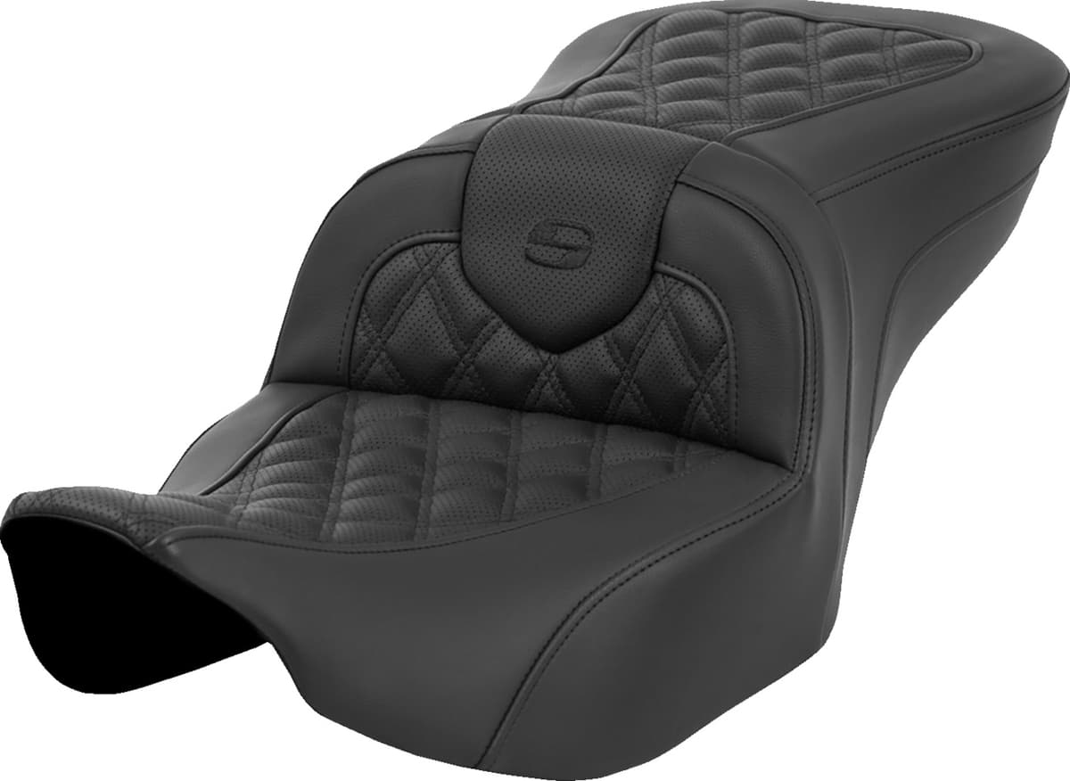 Heated Roadsofa™ Seat - Lattice Stitch - w/o Backrest - FLT/FLH '23-'24