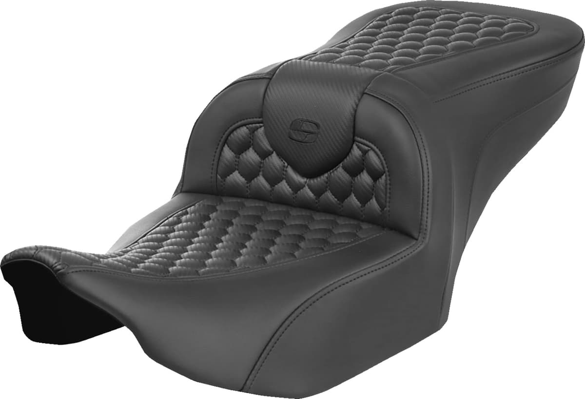 Heated RoadSofa™ Seat - Honeycomb Stitch - w/o Backrest - FLH/FLT '23-'24