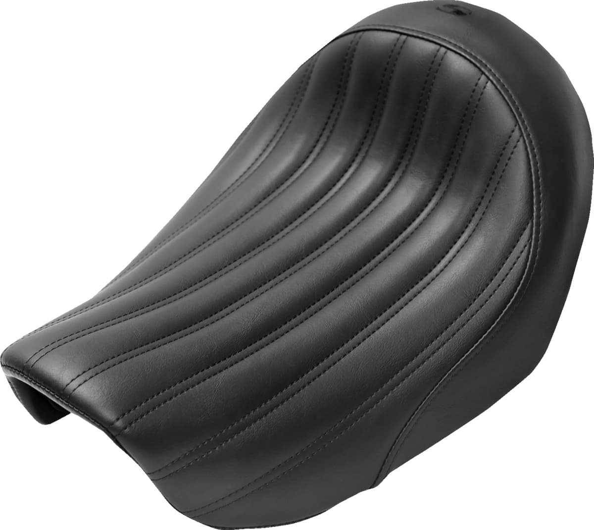 Knuckle Solo Seat - Ribbed - Black - FL/FX '06-'17