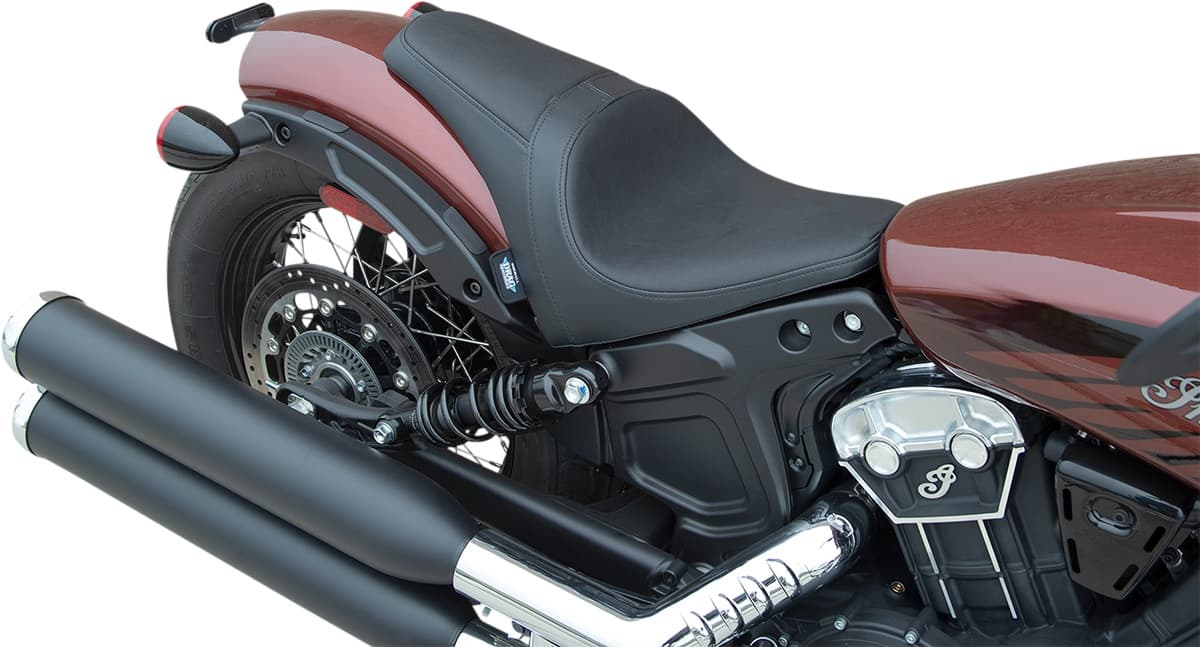 3/4 Solo Seat - Black - Smooth - '18-'22 Scout Bobber