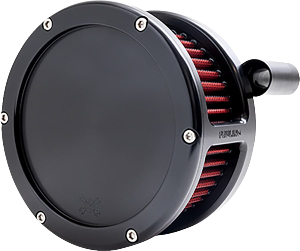BA Air Cleaner Kit - Black with Red Filter - Twin Cam
