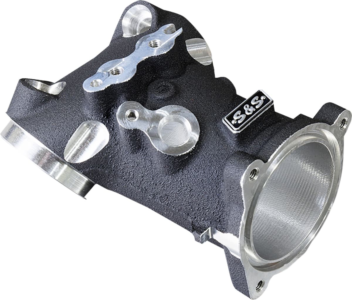 CNC-Ported 55 mm Intake Manifold - M8 - 55 mm - Black