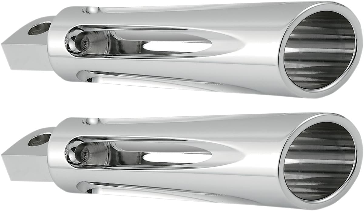 Foot Pegs - Deep Cut - Chrome