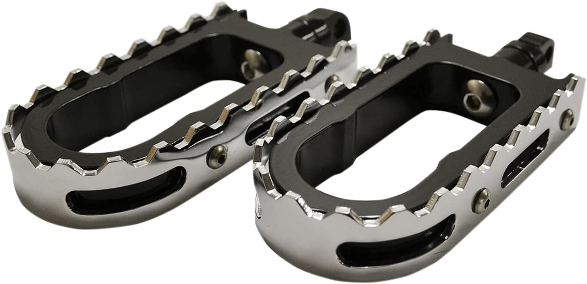 BMX Foot Pegs - Black/Chrome