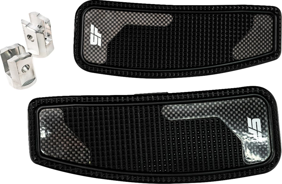 Mini Floorboards - Black Anodized - Male Mount - M8
