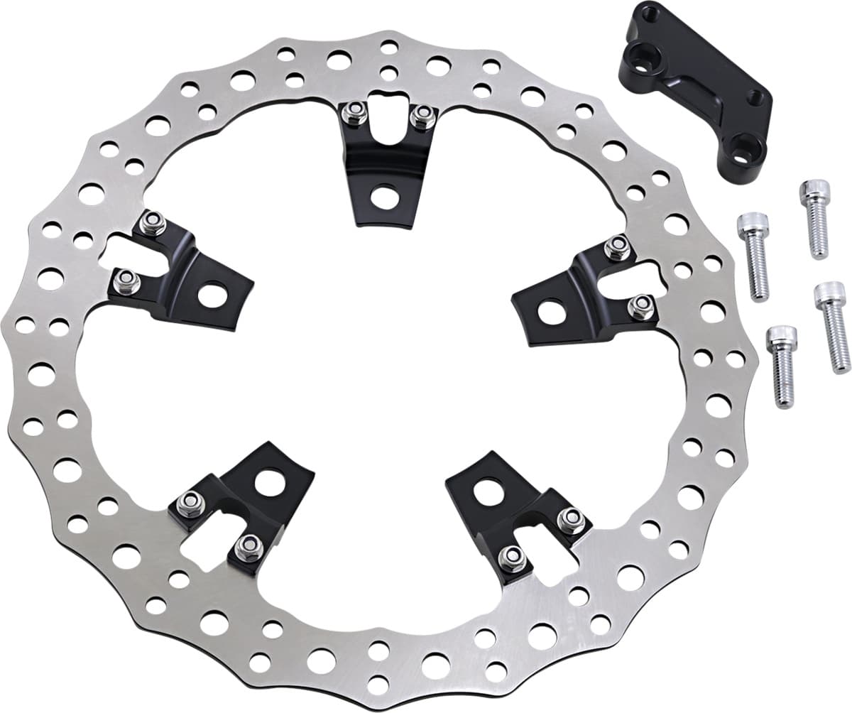 Jagged Left Brake Rotor - Touring - 14"