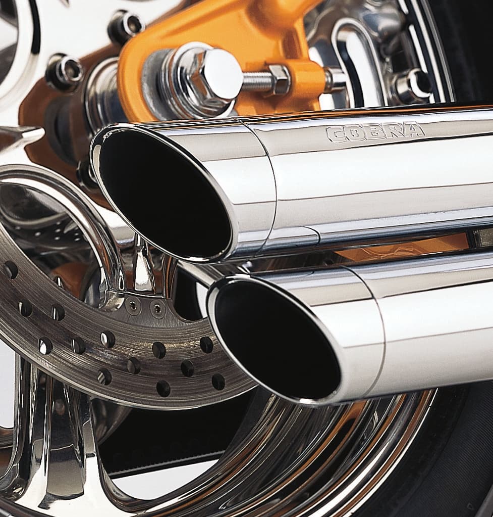 Speedster Slashdown Exhaust - Chrome - '91-'05 Dyna