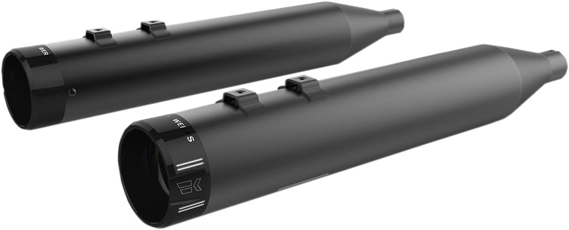 4-1/2" HP-Plus® Slip-On Mufflers - Black with Klassic Tip