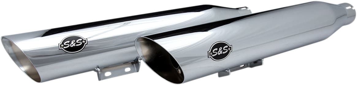 Slash Cut Race Mufflers - Chrome