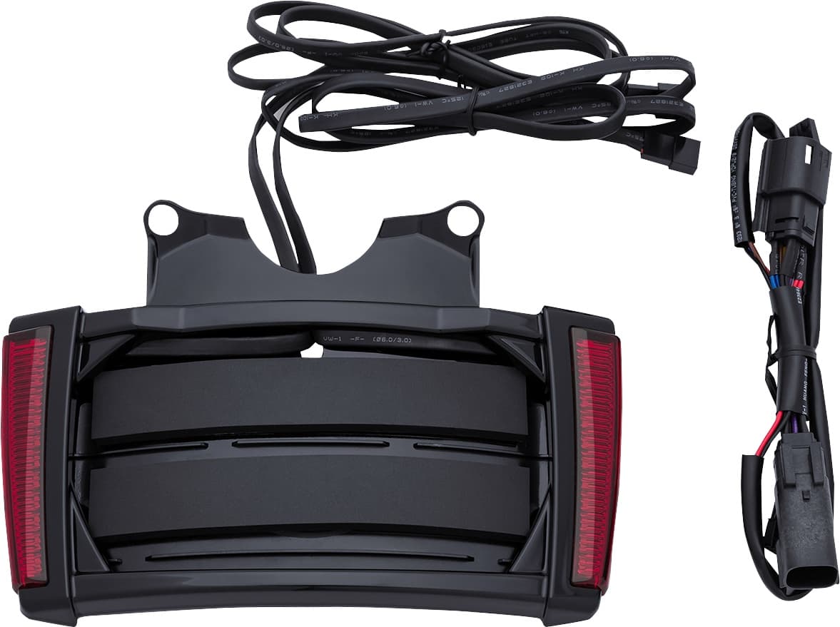 License Plate Frame - Black - Red