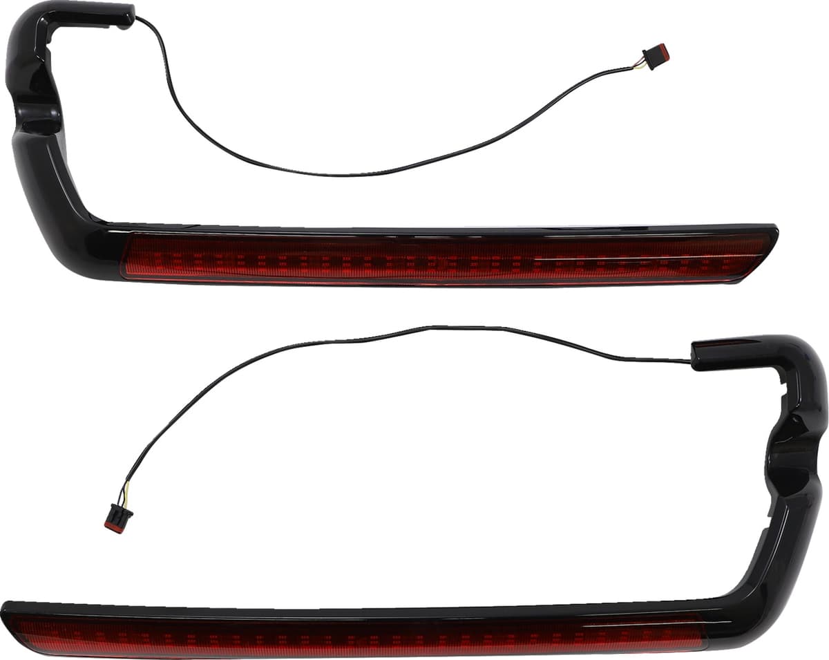 LED Saddlebag Light - Red - Black