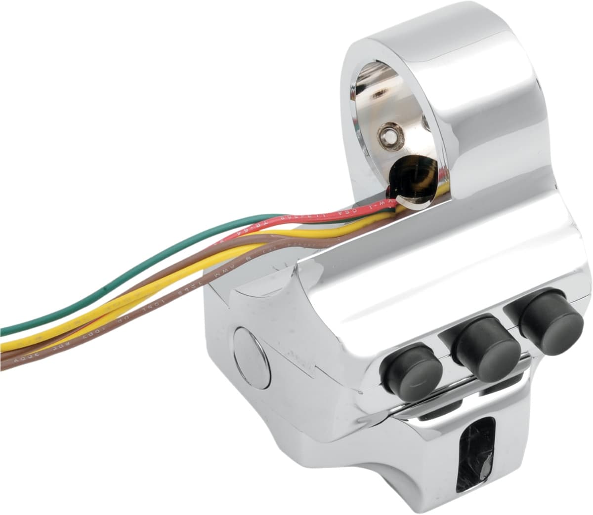 Control Switch Housing - Right Side - Brake - Four Button - Chrome