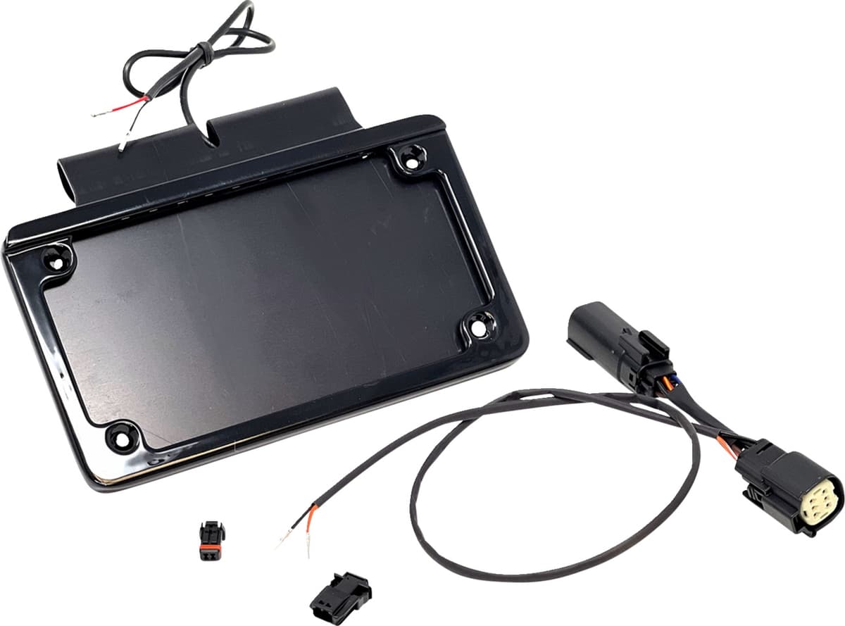 Saddlebag Tag Holder w/ Illuminated License Plate Frame - '10 FLHX