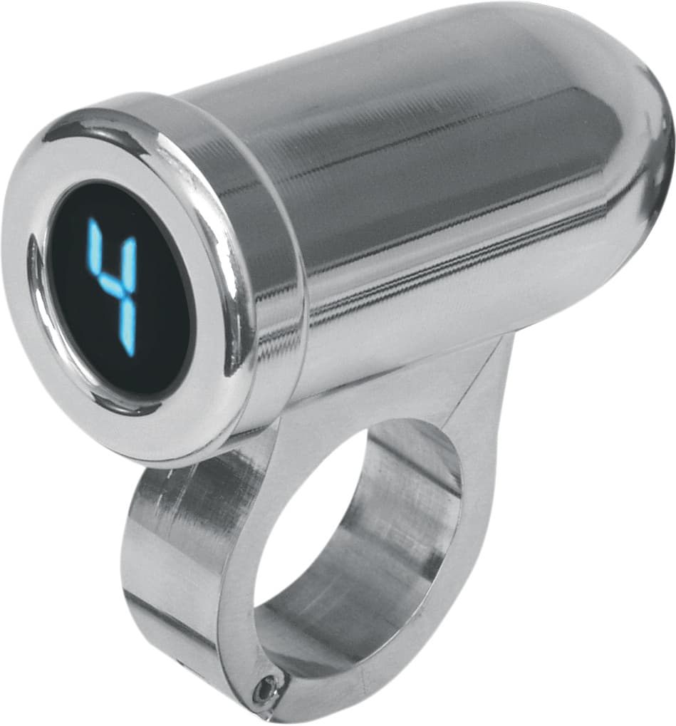 1" Auto Programming Gear Indicator - Chrome - Blue Display