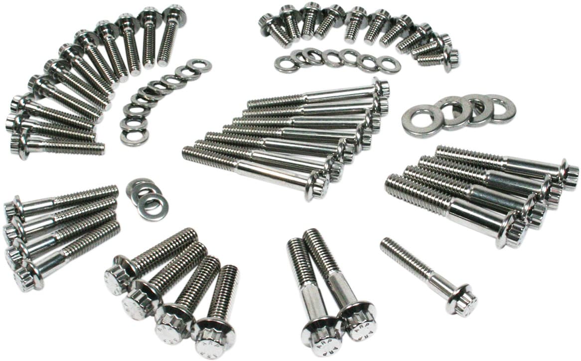 Fastener Kit - External Primary/Transmission - 12-Point/Dress-Up - Softail