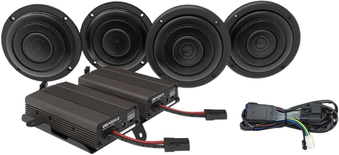 Front/Rear Speaker Kit with Amp