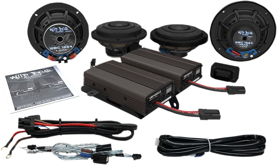 Front/Rear Speaker Kit with Amp - CVO