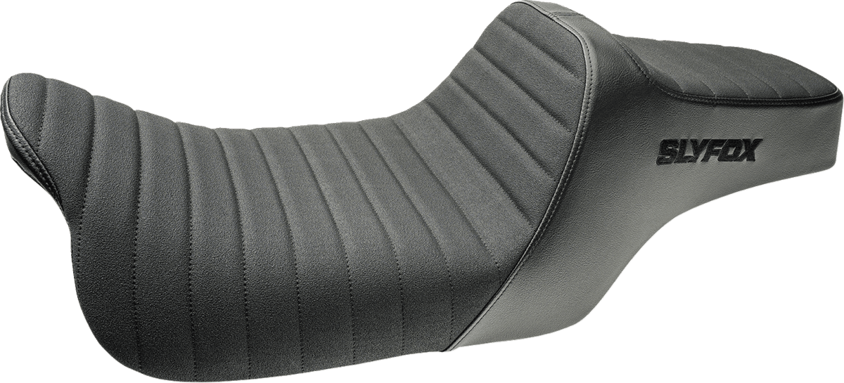 Highnoon Seat - Vinyl - Classic Stitch - Black Logo - FLH/FLT '08-'24