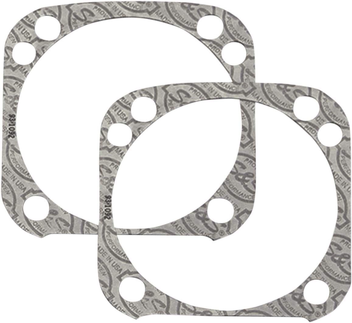 Base Gaskets - Front or Rear 4.125" - STK - '99-'17 Twin Cam