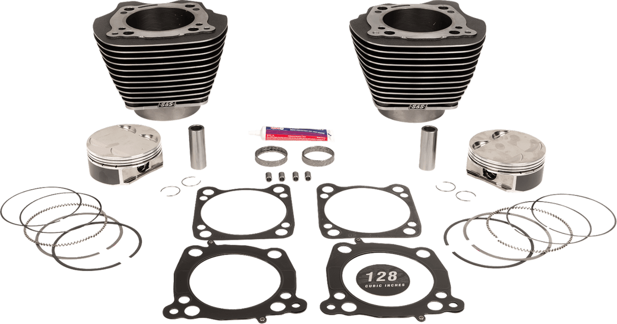 Cylinder Kit - 128" Big Bore - Black Granite w/Highlights - 114"/117" M8