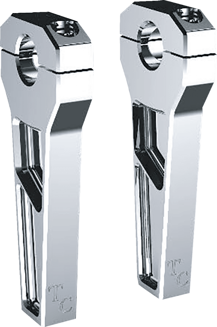 Risers - 1-1/8" Clamping - 6" Rise - Chrome