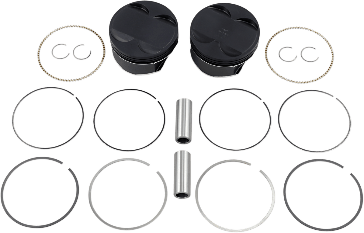 Piston Kit - 4.080" Bore - 114 CI - 107" M8
